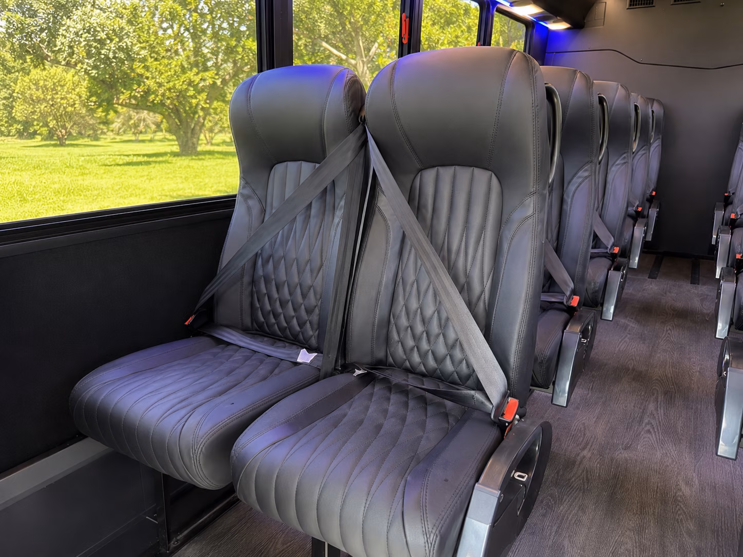knoxville 18 passenger minibus interior