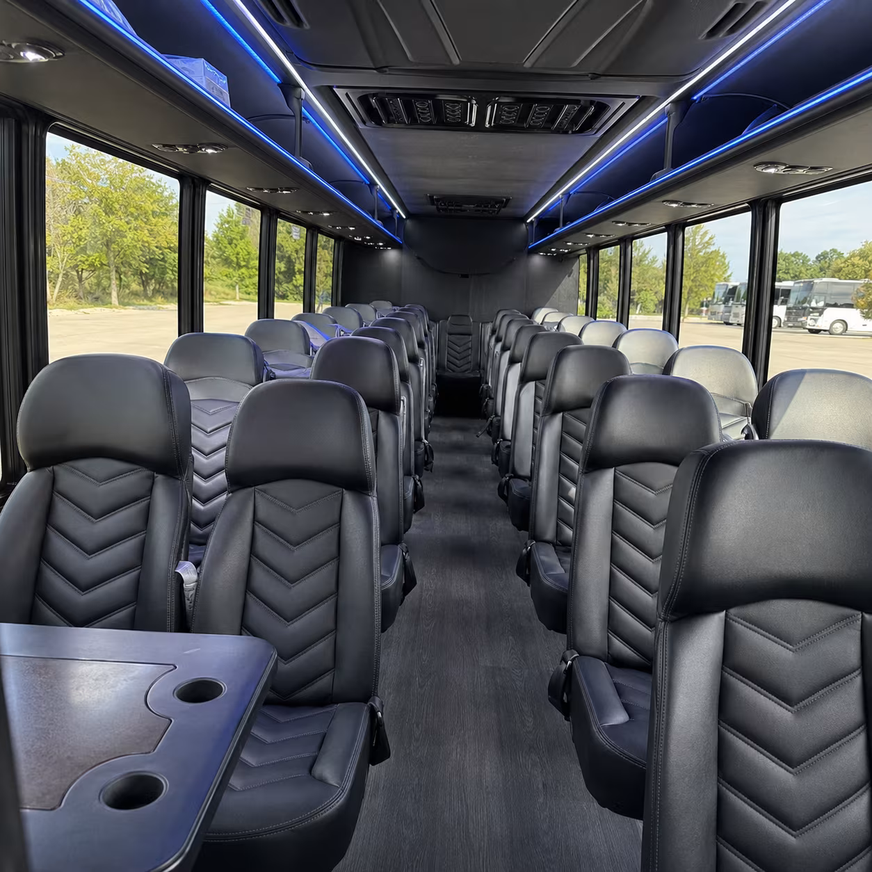 knoxville 25 passenger minibus interior