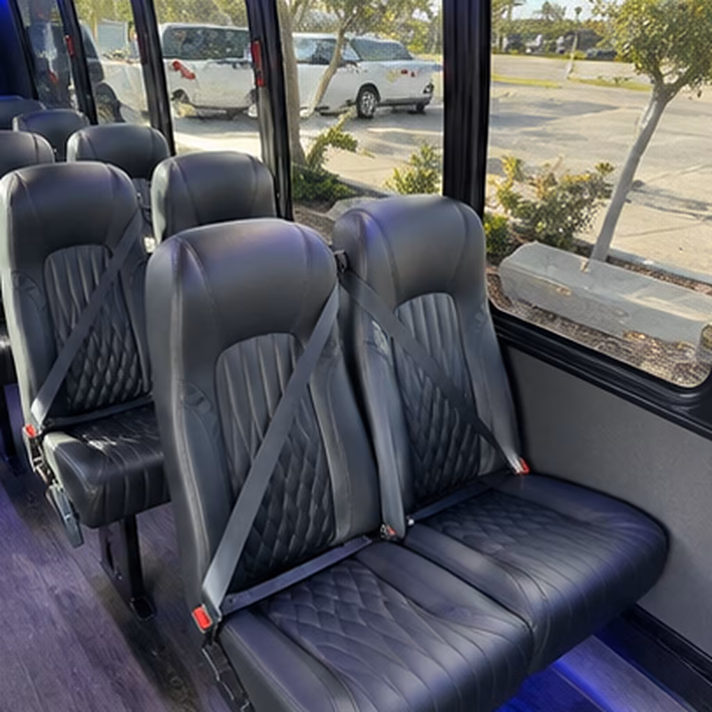 knoxville 28 passenger minibus interior