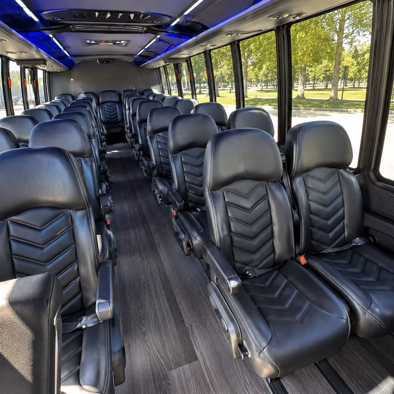 knoxville 30 passenger minibus interior
