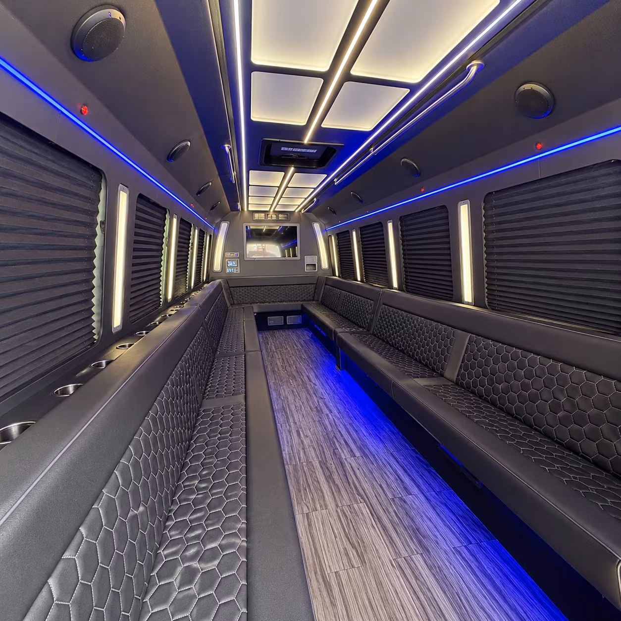 knoxville 30 passenger party bus interior
