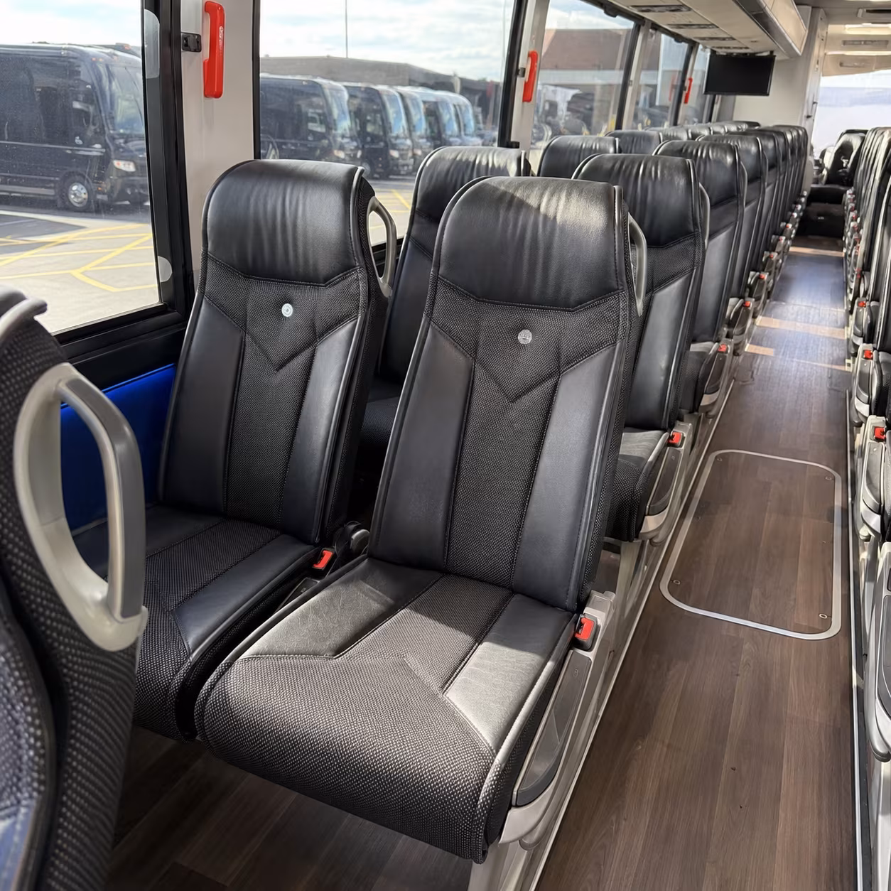 knoxville 40 passenger charter bus interior