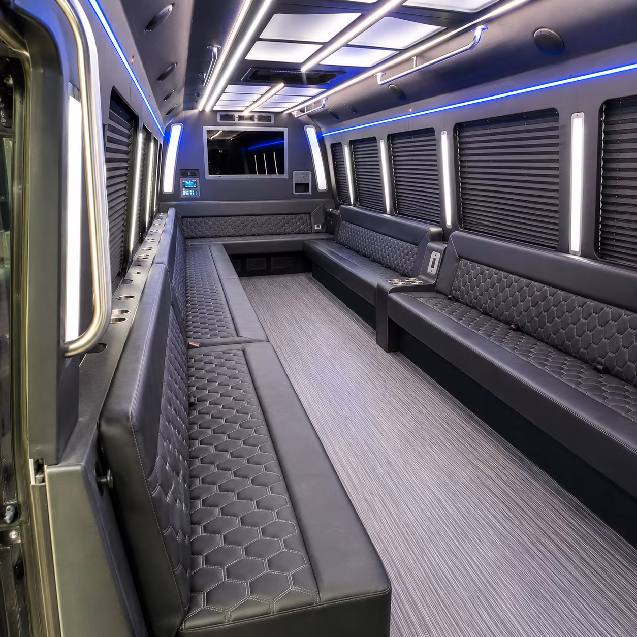 knoxville 40 passenger party bus interior