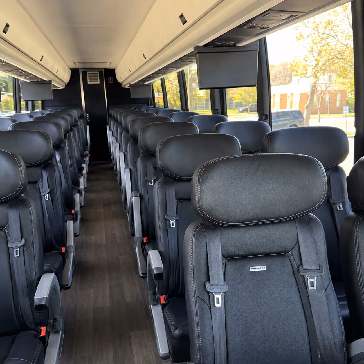 knoxville 45 passenger charter bus inside