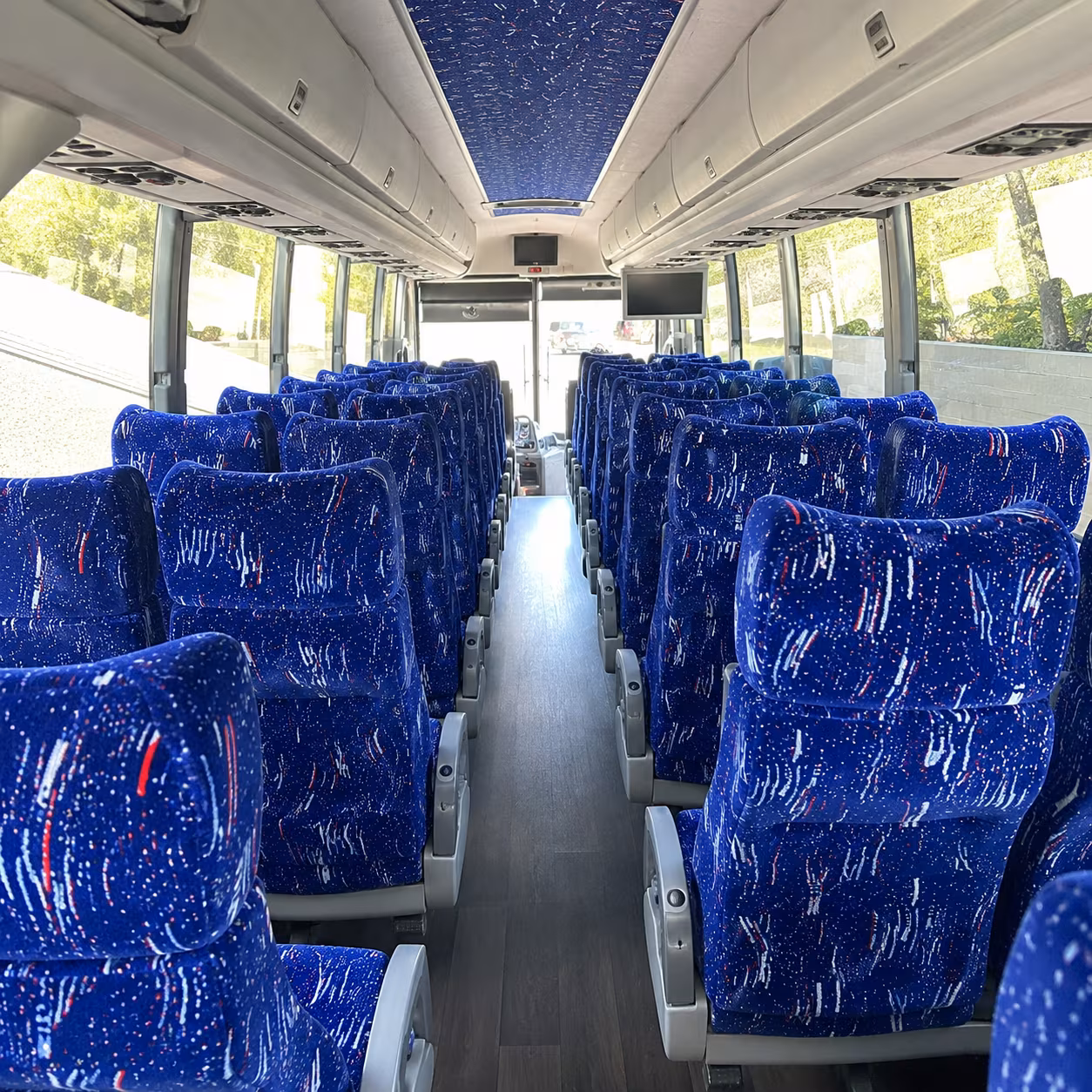 knoxville 50 passenger charter bus interior