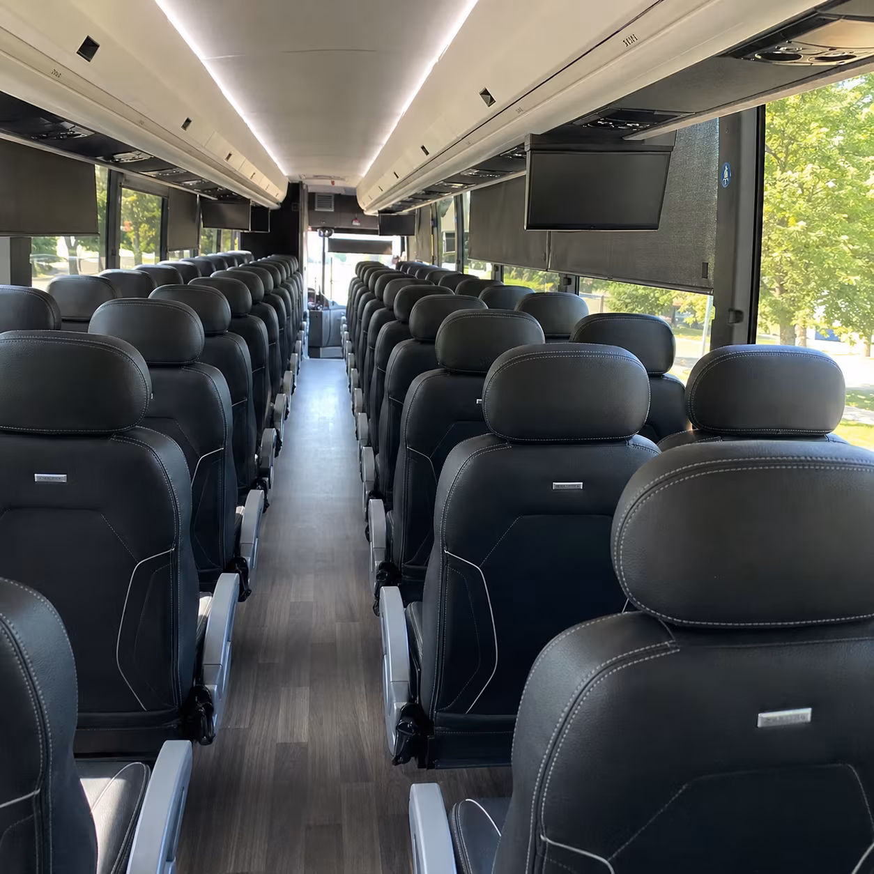 knoxville charter bus inside