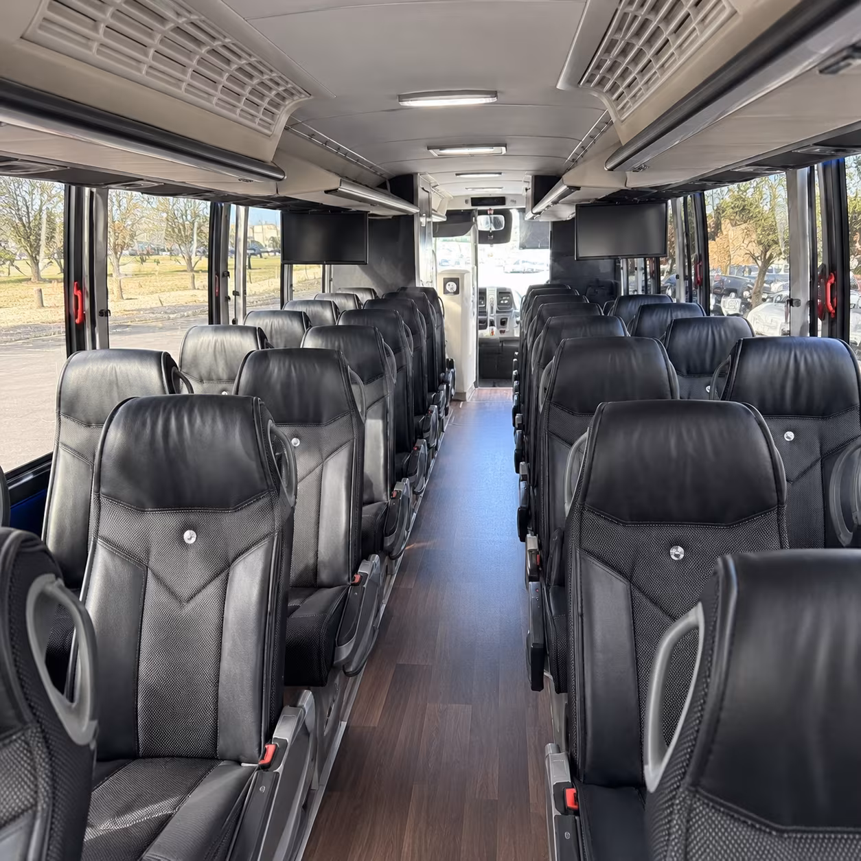 knoxville charter bus interior